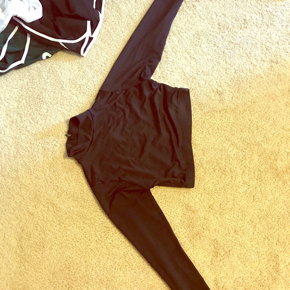 Black cropped bodysuit